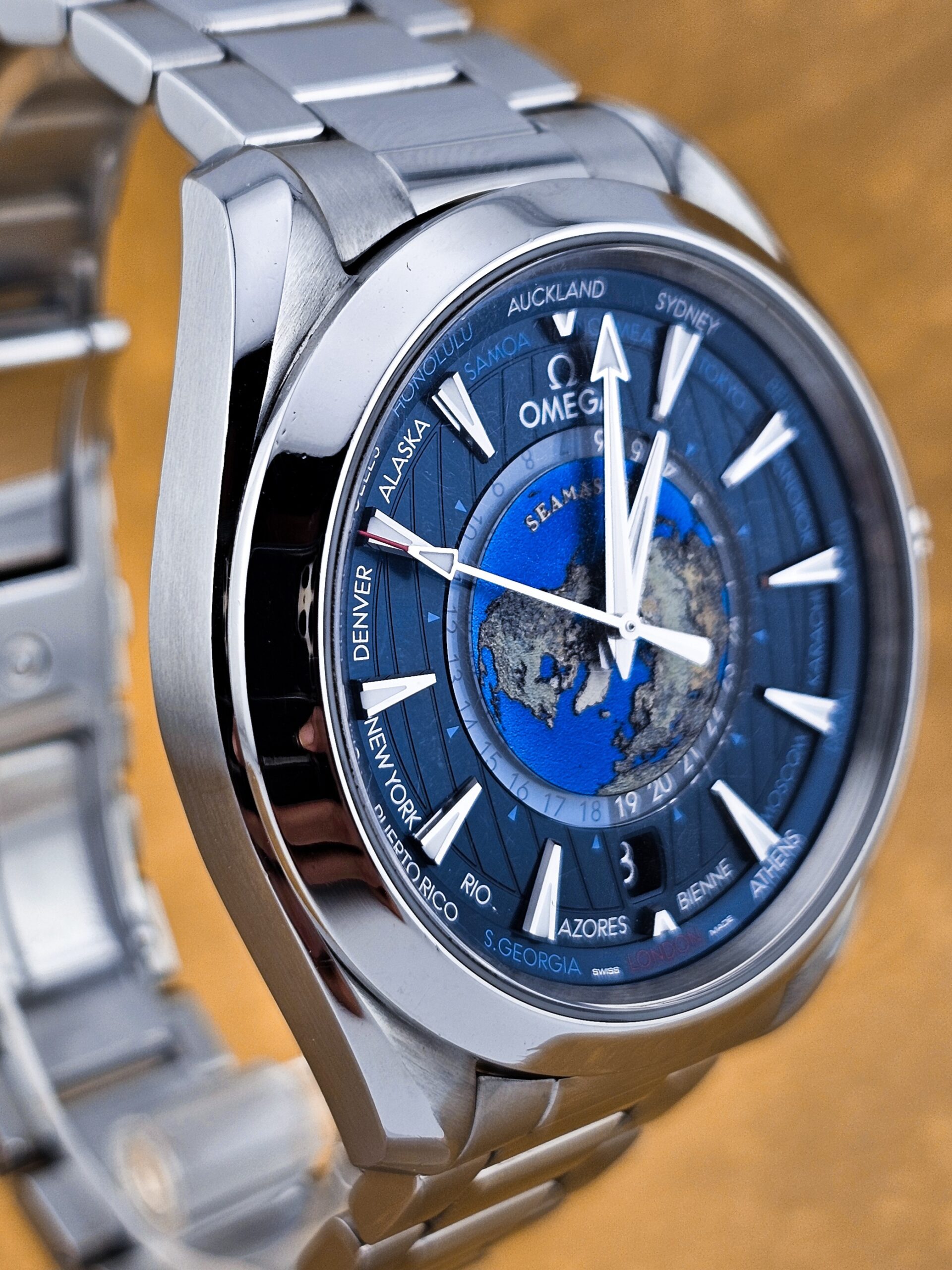 OMEGA Seamaster Aqua Terra GMT Worldtimer 150M 220.10.43.22.03.001 Full Set 43mm - Image 3