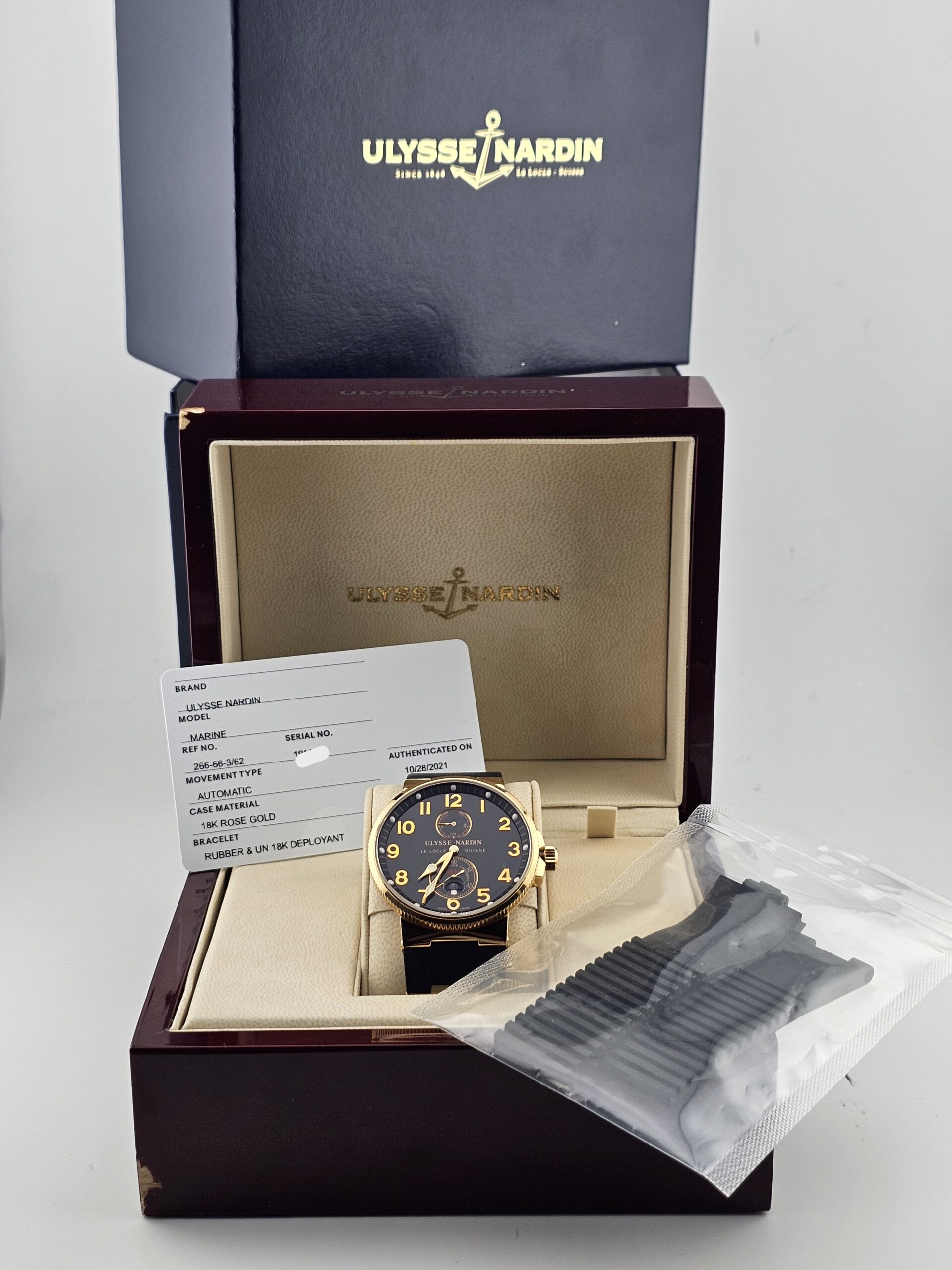 Ulysse Nardin Maxi Marine 41mm - 266-66-3/62 18K ROSE GOLD - Image 5