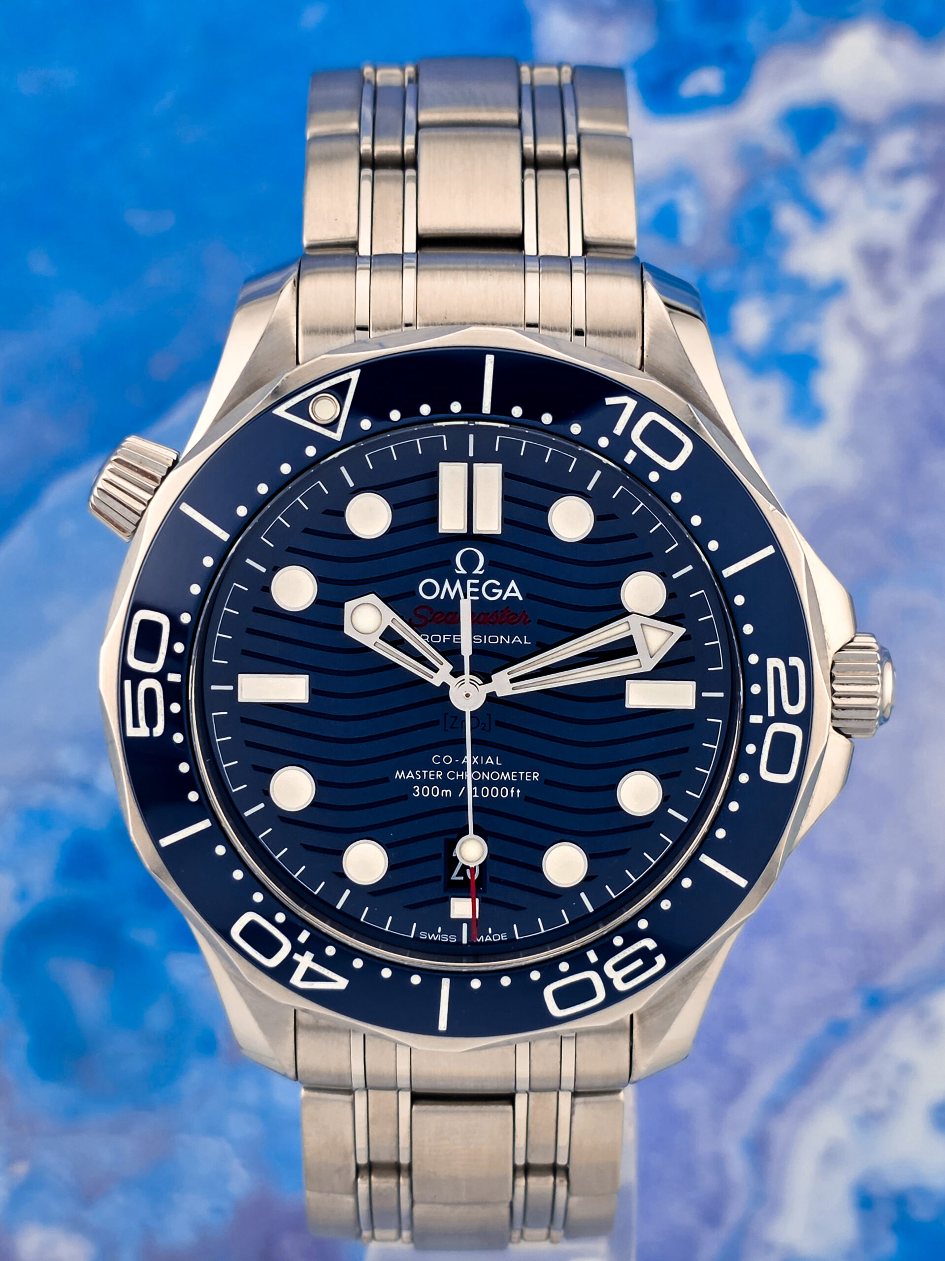 2025 OMEGA Seamaster Diver 300M Blue Dial 42MM 210.30.42.20.03.001 Box & Papers - Image 4