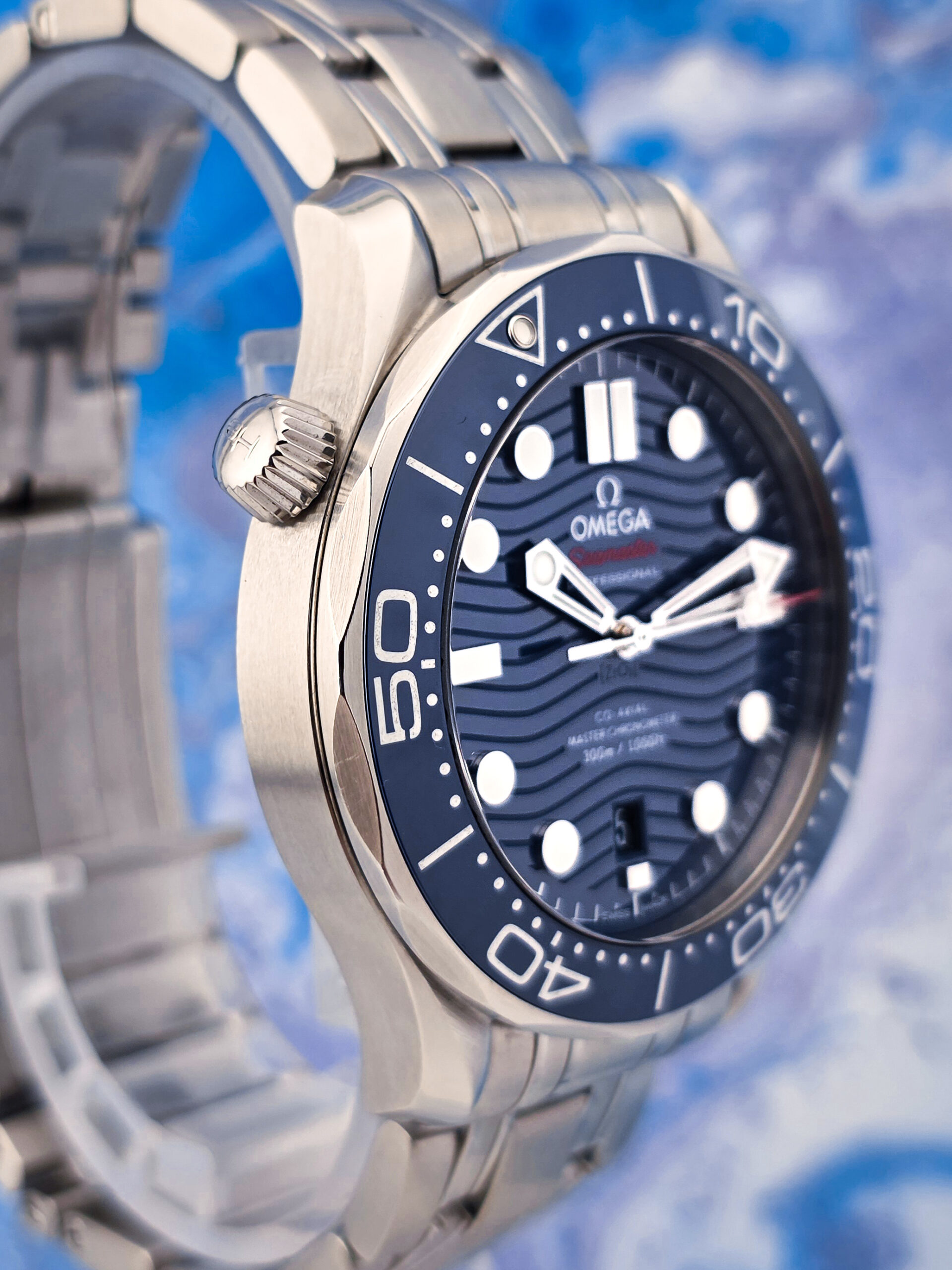 2025 OMEGA Seamaster Diver 300M Blue Dial 42MM 210.30.42.20.03.001 Box & Papers - Image 6