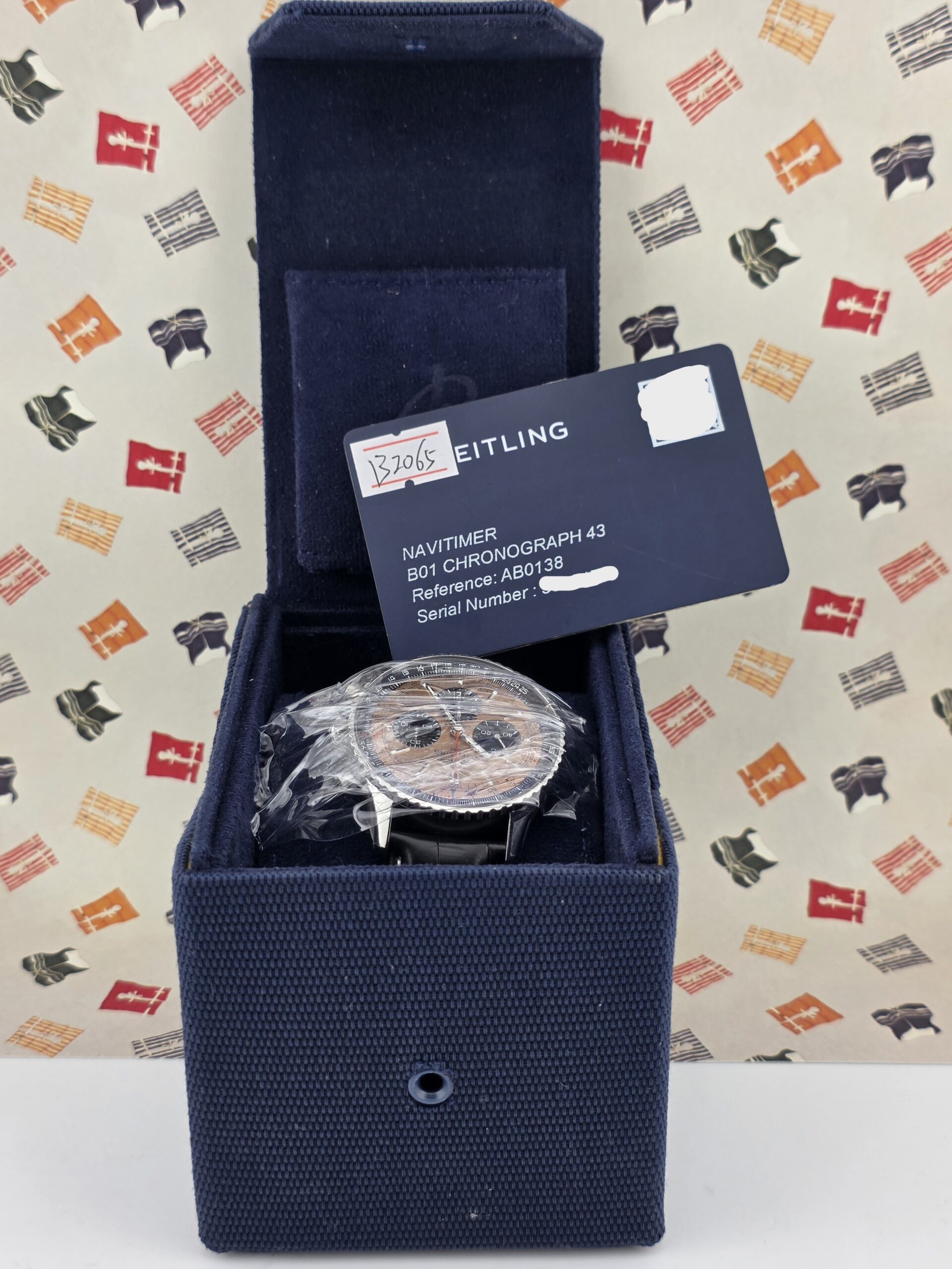 Breitling Navitimer B01 Chronograph 43mm Copper Dial Leather Brand New - Image 10