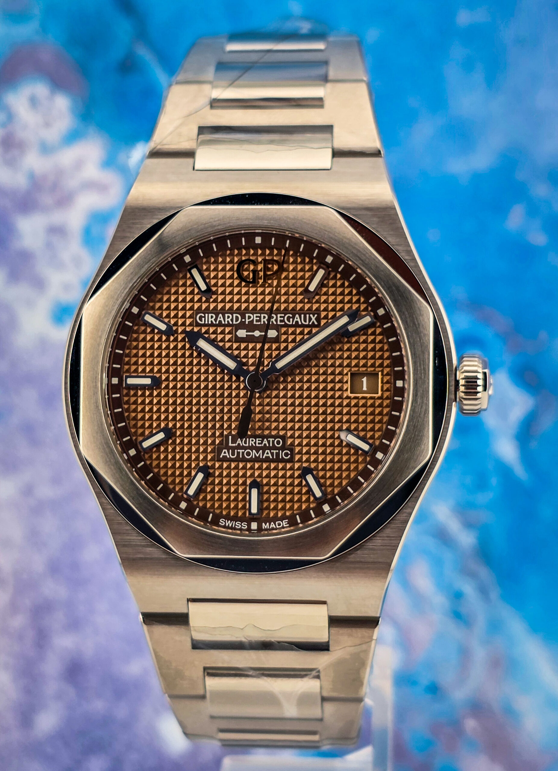 Girard Perregaux Laureato 38MM Copper Dial Brand New