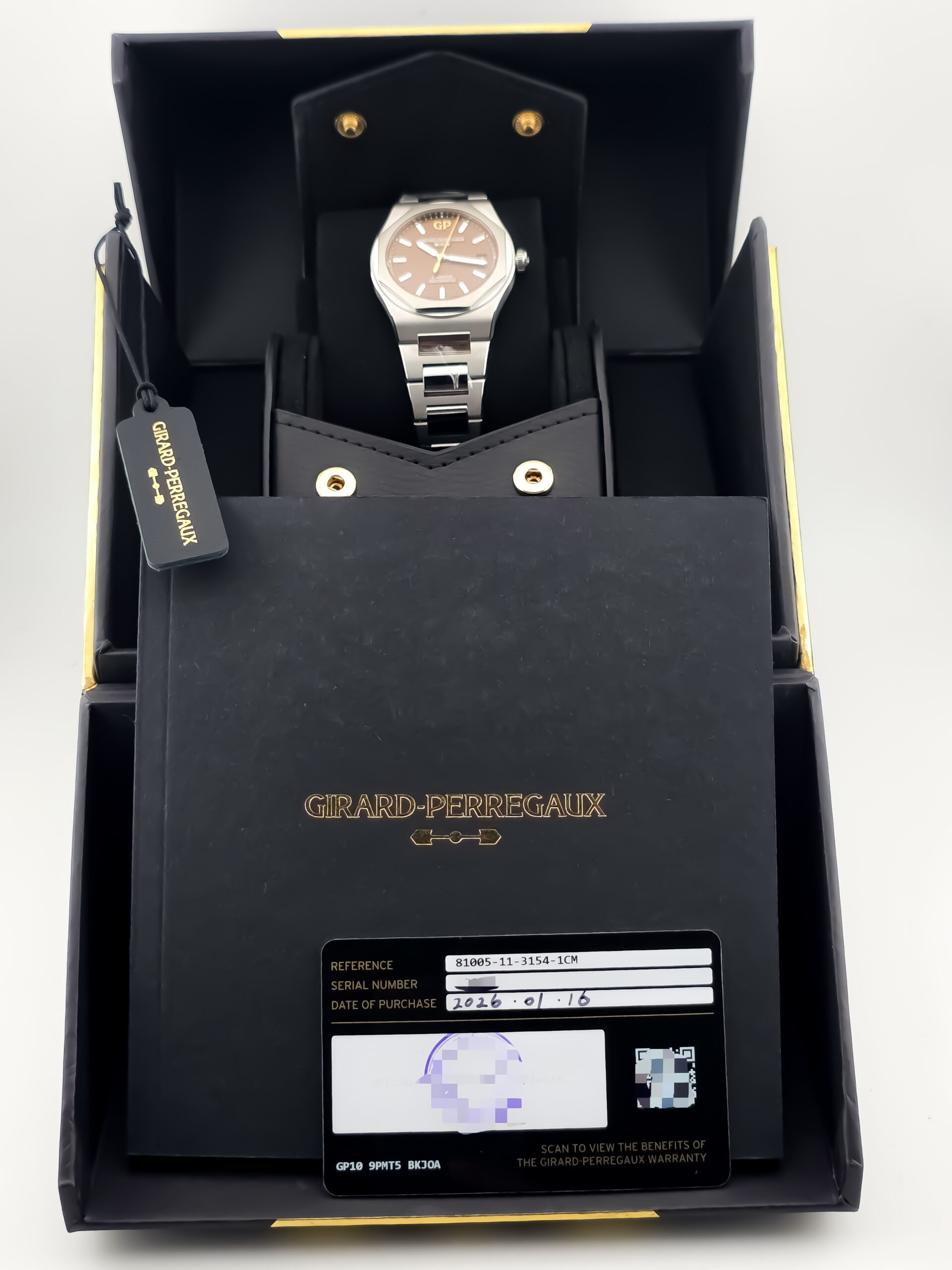 Girard Perregaux Laureato 38MM Copper Dial Brand New - Image 12