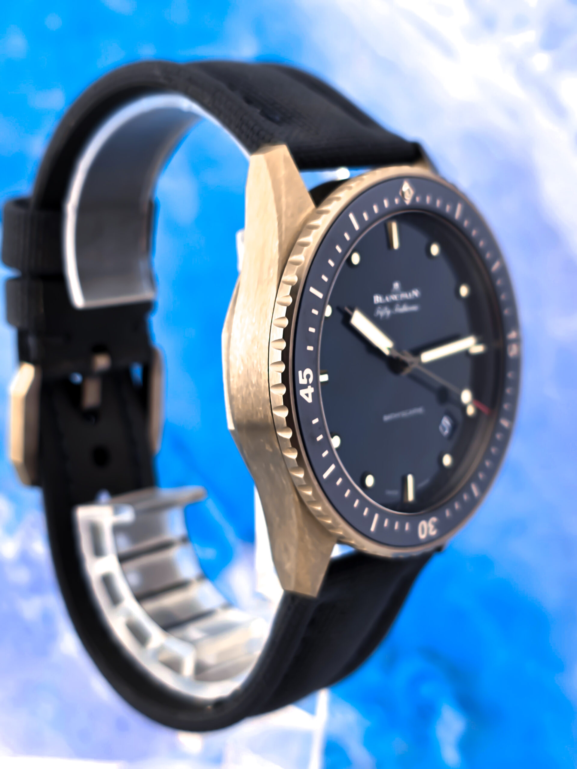 Blancpain Fifty Fathoms Bathyscaphe Blue Dial 2023 - Image 3