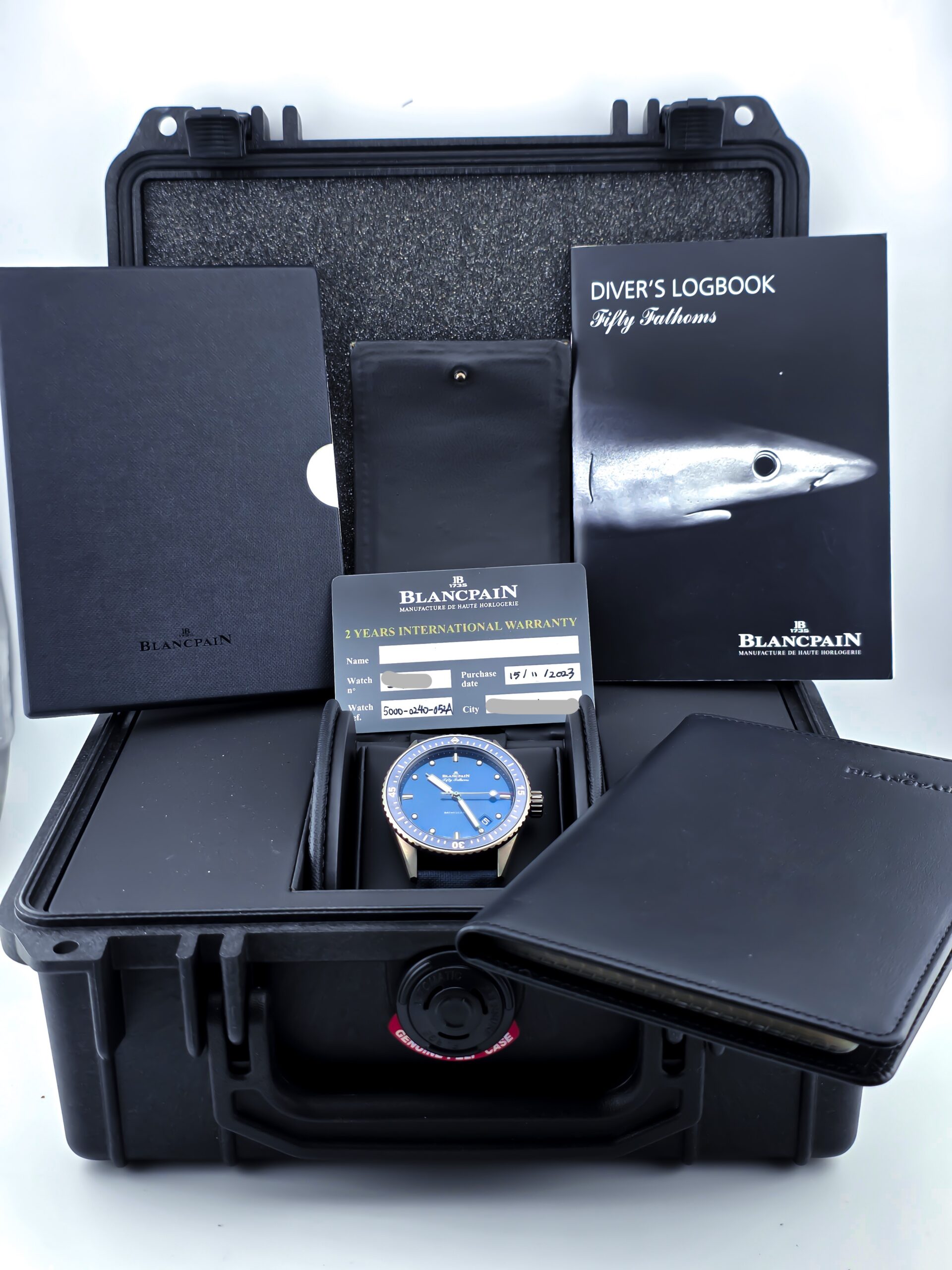 Blancpain Fifty Fathoms Bathyscaphe Blue Dial 2023 - Image 10