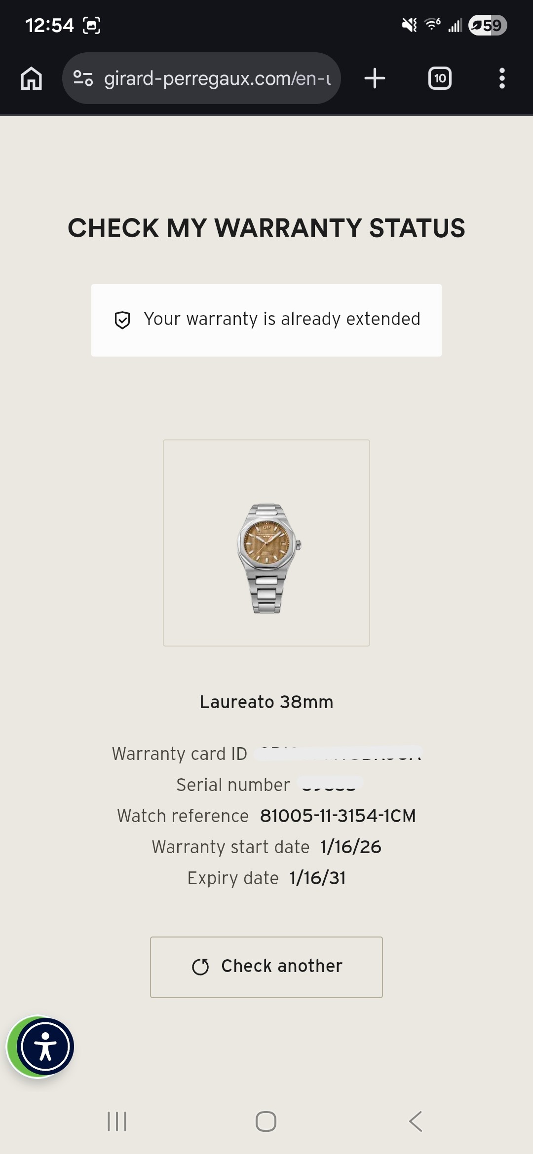 Girard Perregaux Laureato 38MM Copper Dial Brand New - Image 15