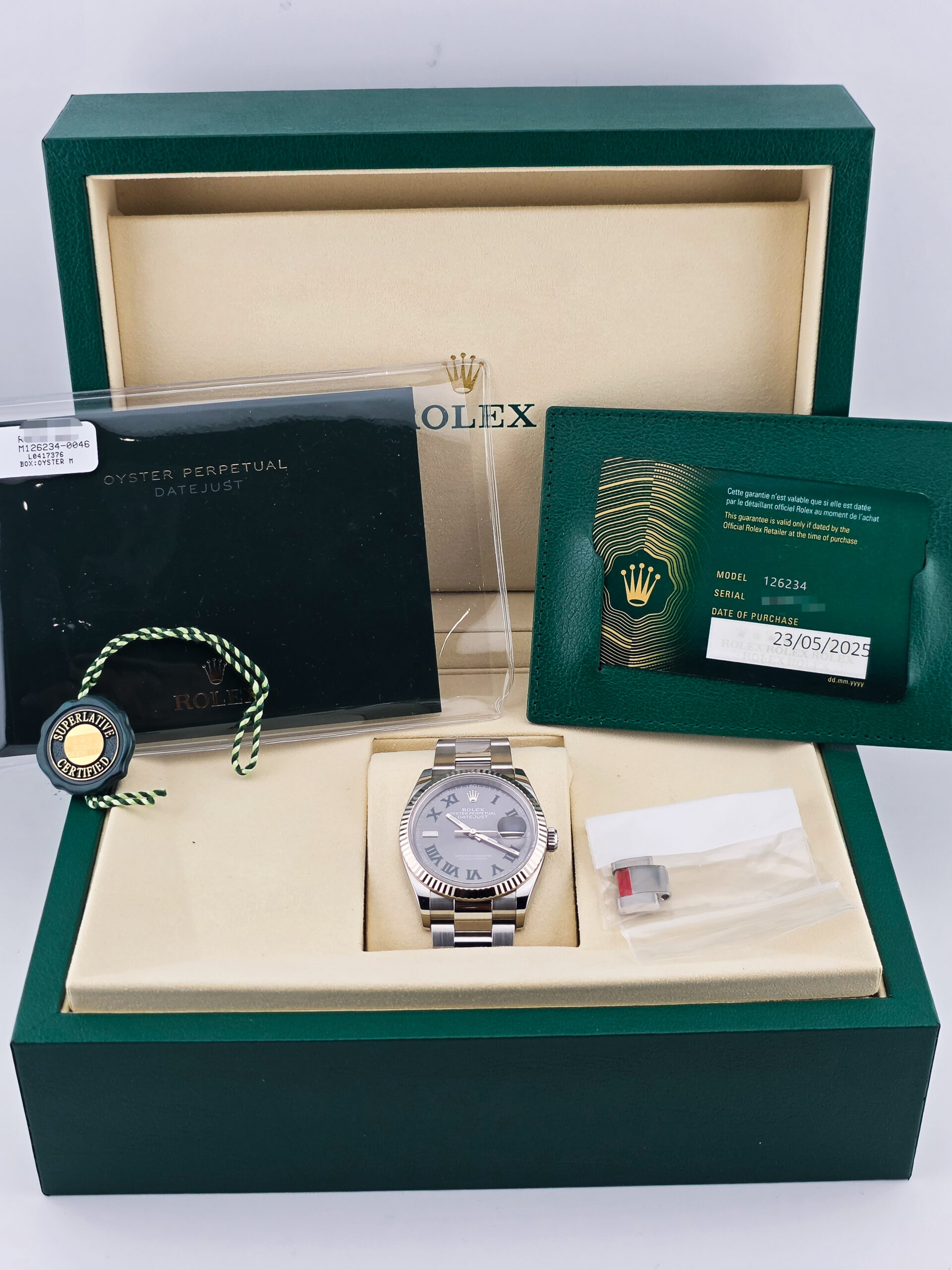 ROLEX DATEJUST 36 WIMBLEDON 2025 MINT FULLSET - Image 10