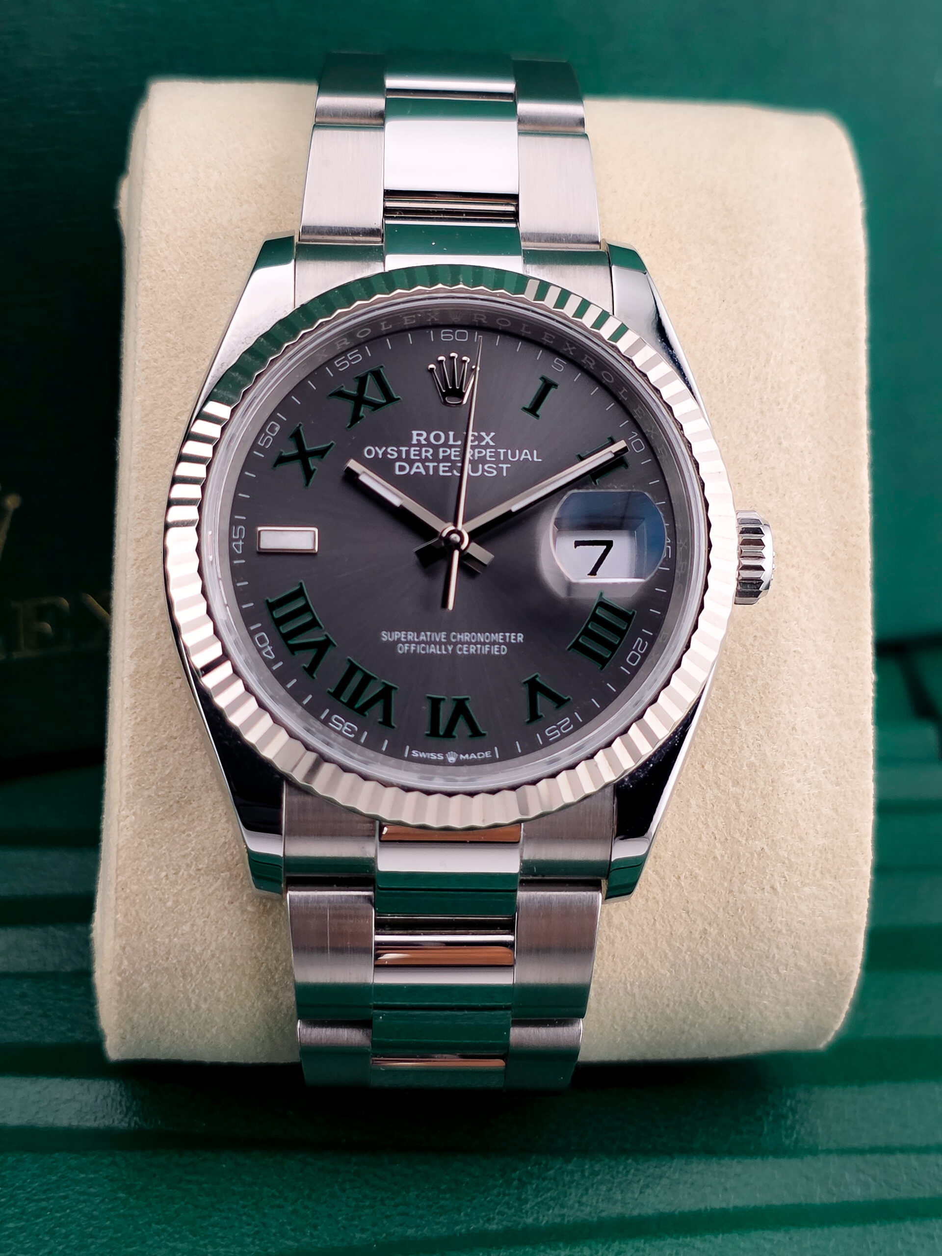 ROLEX DATEJUST 36 WIMBLEDON 2025 MINT FULLSET - Image 12