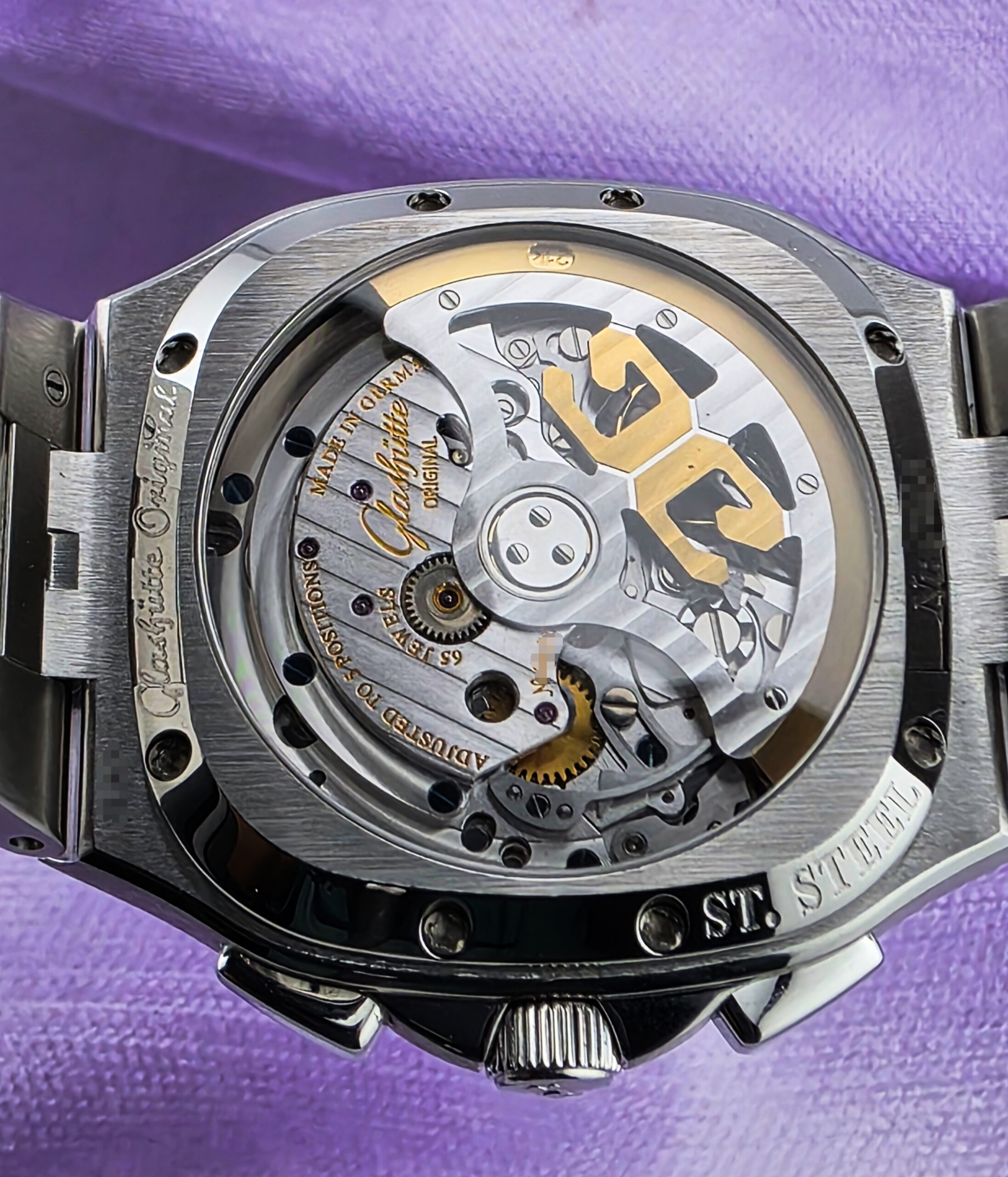 GLASHÜTTE ORIGINAL SEVENTIES CHRONOGRAPH 2019 GRAY DIAL FULLSET - Image 11